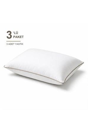 Comfort Touch Biyeli Yastık 3'li Paket 50x70 cm 900 gr Boncuk Silikon Elyaf