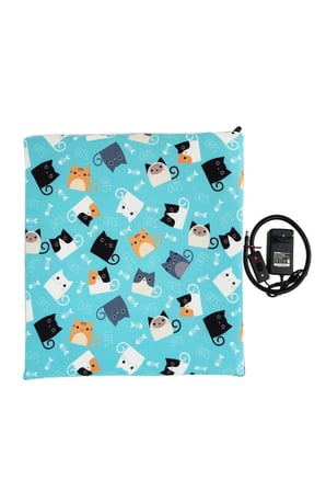 Isıtıcılı Kedi ve Köpek Minderi 45x45cm, 12V, Rahat ve Konforlu Uyku Alanı