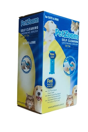 Lüks Basmalı Kedi ve Köpek Tarağı, Tüy Toplama ve Temizleme Aracı