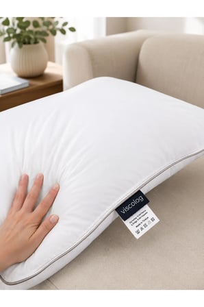 Mikrojel Yastık %100 Pamuk 900 gr Hipoalerjenik 50x70 cm
