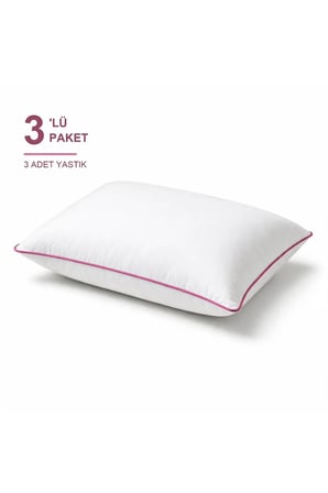 Comfort Touch Biyeli Yastık 3'li Paket 50x70 cm 900 gr Boncuk Silikon Elyaf