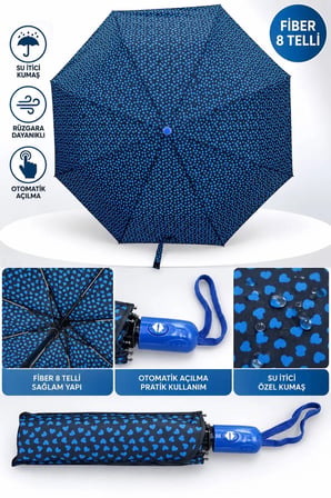 8 Telli Fiber Tam Otomatik Şemsiye