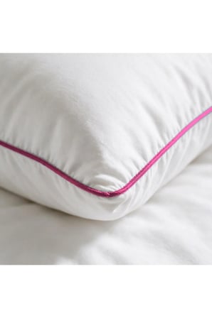 Biyeli Yastık 3'li Paket 50x70 cm 600 gr Boncuk Silikon Dolgulu Pembe