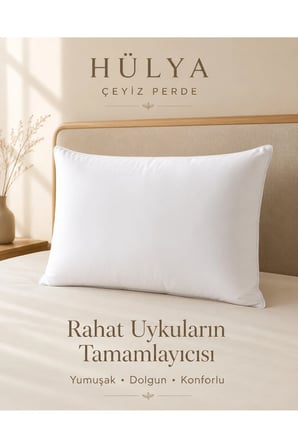 2'li 50x70 Yastık Silikon Dolgulu Yıkanabilir