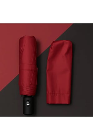 Bordo Kılıflı Otomatik Kompakt Şemsiye