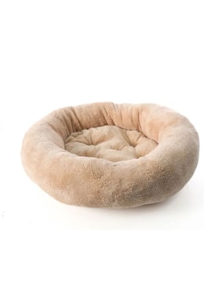 Peluş Kedi ve Köpek Yatağı, Rahat Simit Tasarım, Konforlu Uyku Alanı