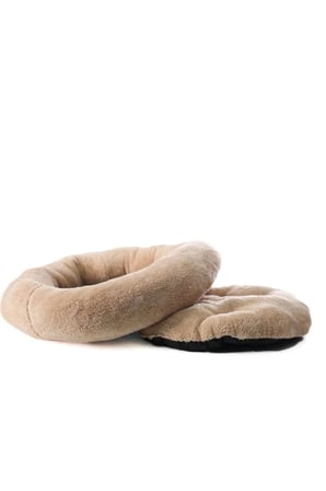 Peluş Kedi ve Köpek Yatağı, Rahat Simit Tasarım, Konforlu Uyku Alanı