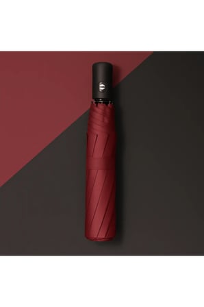 Bordo Kılıflı Otomatik Kompakt Şemsiye