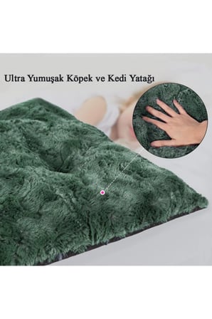 Rahat Peluş Kedi ve Köpek Yatağı, Large, Karışık Renkler