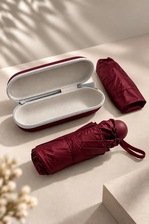 Katlanır Çanta Boy Mini Şemsiye Bordo