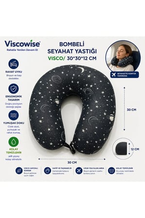 SEYAHAT YASTIĞI VISCO 30*30*12 CM ÇANTALI