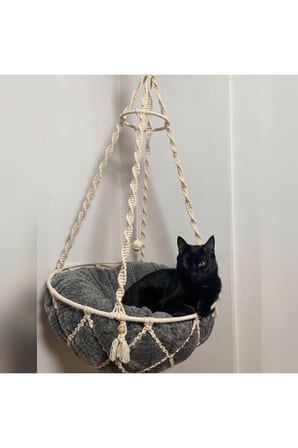 Renkli Makrome Kedi Tasma ve Aksesuar Seti, Şık ve Hafif Tasarım