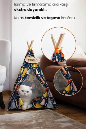 Yıkanabilir Kedi ve Köpek Çadırı, Kolay Kurulumlu Ev