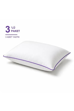 Cloud Support Biyeli Yastık 3'li Paket 50x70 cm 1100 gr Boncuk Silikon Elya