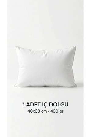 Premium Boncuk Silikon Kırlent İç Yastık 40x60 cm 400 gr