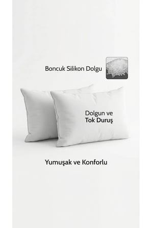 Premium Boncuk Silikon Kırlent İç Yastık 40x60 cm 400 gr