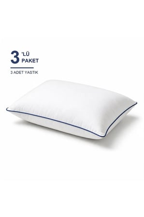 Cloud Support Biyeli Yastık 3'li Paket 50x70 cm 1100 gr Boncuk Silikon Elya