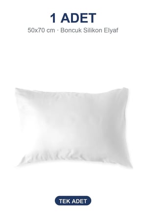 Biyeli Yastık 50x70 cm 600 gr Boncuk Silikon Elyaf Dolgulu