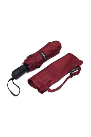 Bordo Otomatik Rüzgarda Dayanıklı Şemsiye