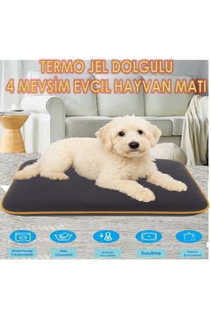 4 Mevsim Termojel Kedi/Köpek Matı 60x40cm, Sıcak ve Soğuk Kullanım