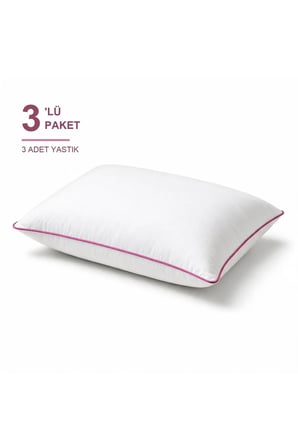 Cloud Support Biyeli Yastık 3'li Paket 50x70 cm 1100 gr Boncuk Silikon Elya