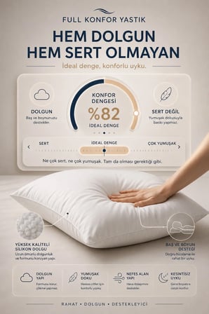 4'lü Konfor Yastık Seti