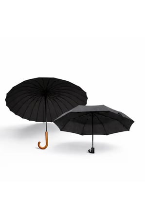 24 Telli Baston Şemsiye 100 cm + 8 Telli Otomatik Şemsiye 2’li Set