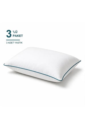Comfort Touch Biyeli Yastık 3'li Paket 50x70 cm 1000 gr Boncuk Silikon Elya