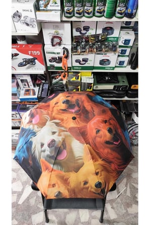 Köpek Tasarımlı Sağlam Şemsiye