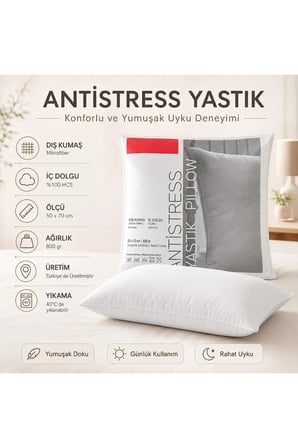 Antistress Yastık 50x70 cm 800 gr Uyku Yastığı