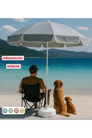 Plaj Bahçe Balkon Şemsiye +Bidon