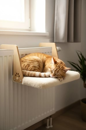 Yumuşak Peluş Kalorifer Yatağı, Rahat Kedi ve Köpek İçin Geniş Tasarım