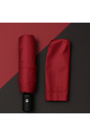 Bordo Kılıflı Otomatik Kompakt Şemsiye