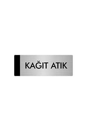 Metal Yönlendirme Levhası, Departman Kapı Isimliği Kağıt Atık 5x20 Cm Gümüş Renk