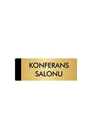 Metal Yönlendirme Levhası, Departman Kapı Isimliği Konferans Salonu 5x20 Cm Altın Renk