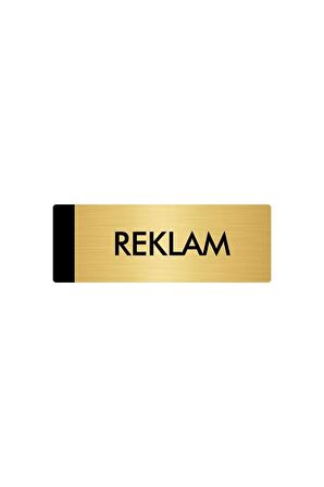 Metal Yönlendirme Levhası, Departman Kapı Isimliği Reklam 5x20 Cm Altın Renk