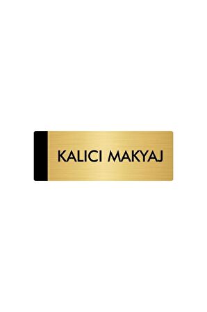 Metal Yönlendirme Levhası, Departman Kapı Isimliği Kalıcı Makyaj 5x20 Cm Altın Renk