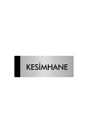 Metal Yönlendirme Levhası, Departman Kapı Isimliği Kesimhane 5x20 Cm Gümüş Renk