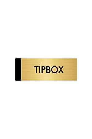 Metal Yönlendirme Levhası, Departman Kapı Isimliği Tipbox 7X20 Cm Altın Renk