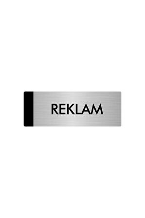 Metal Yönlendirme Levhası, Departman Kapı Isimliği Reklam 5x20 Cm Gümüş Renk