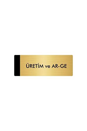 Metal Yönlendirme Levhası, Departman Kapı Isimliği Üretim ve Ar-Ge 5x20 Cm Altın Renk