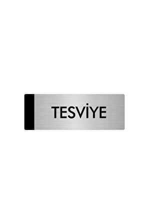 Metal Yönlendirme Levhası, Departman Kapı Isimliği Tesviye 5x20 Cm Gümüş Renk