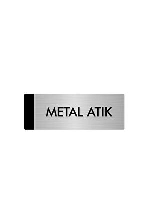 Metal Yönlendirme Levhası, Departman Kapı Isimliği Metal Atık 5x20 Cm Gümüş Renk