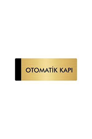 Metal Yönlendirme Levhası, Departman Kapı Isimliği Otomatik Kapı 5x20 Cm Altın Renk