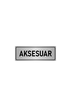 Metal Yönlendirme Levhası, Departman Kapı Isimliği Aksesuar 10x20 Cm Gümüş Renk