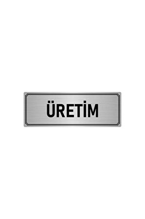 Metal Yönlendirme Levhası, Departman Kapı Isimliği Üretim 5x20 Cm Gümüş Renk