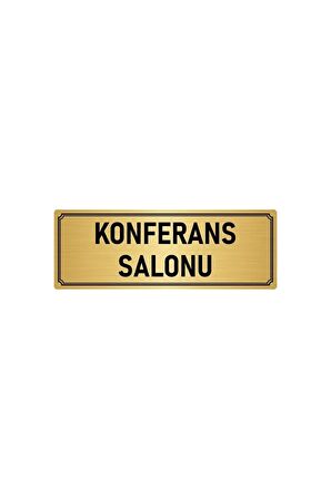 Metal Yönlendirme Levhası, Departman Kapı Isimliği Konferans Salonu 5x20 Cm Altın Renk