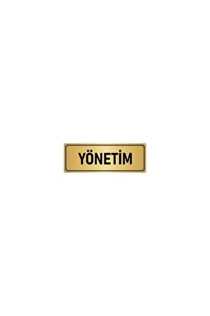 Metal Yönlendirme Levhası, Departman Kapı Isimliği Yönetim 5x20 Cm Altın Renk