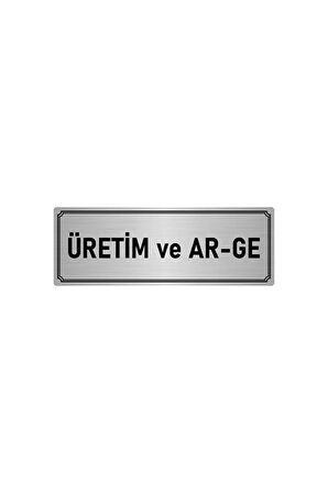 Metal Yönlendirme Levhası, Departman Kapı Isimliği Üretim Ve Ar-ge 5x20 Cm Gümüş Renk