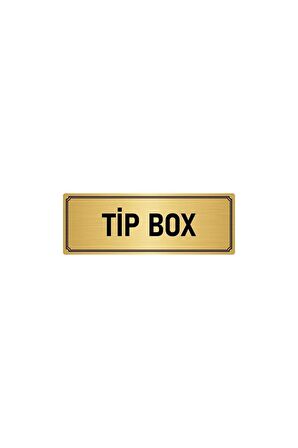 Metal Yönlendirme Levhası, Departman Kapı Isimliği Tip Box 7x20 Cm Altın Renk